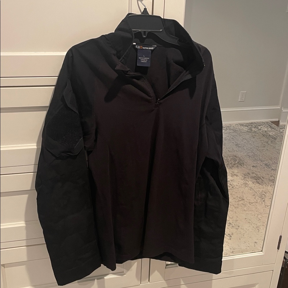 Large 5.11 Black Tactical Rapid Assault Shirt